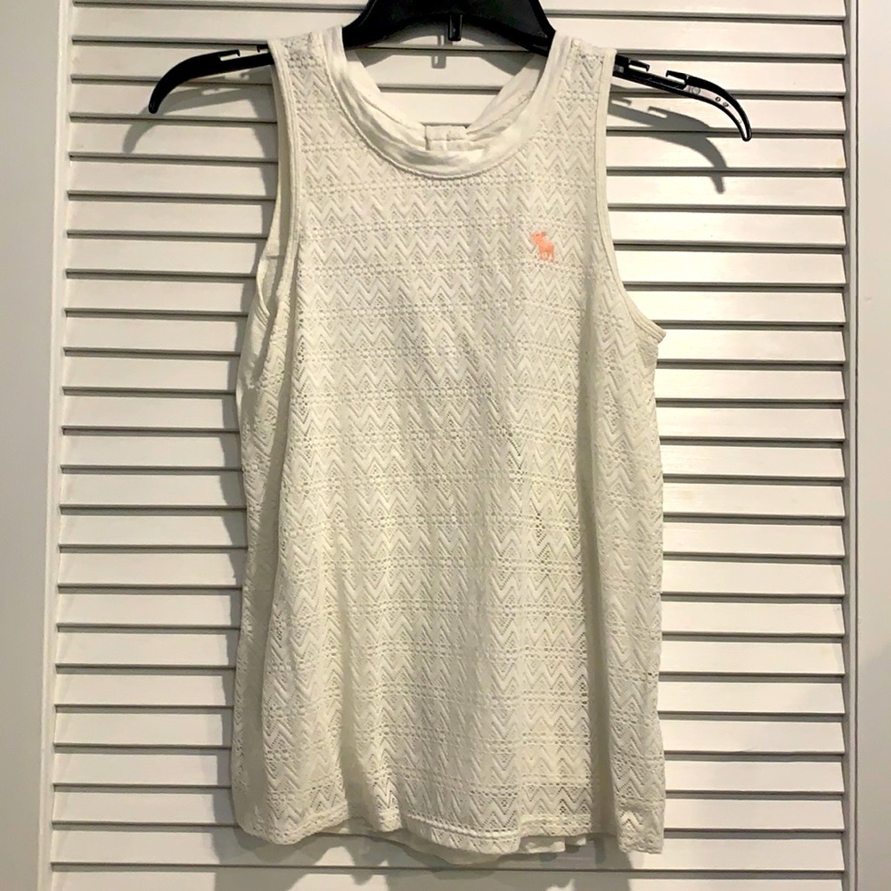 White tank top from Abercrombie Kids
